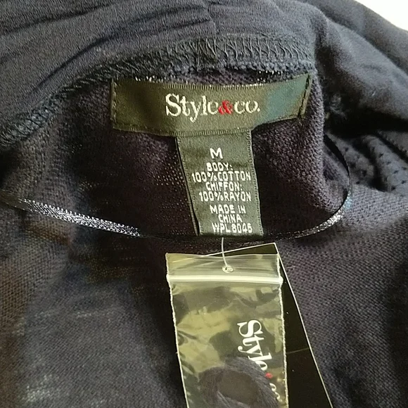 🆕 Style&Co Open Front Cardigan - Picture 9 of 10